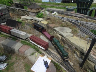 Here, Train 312 is switching Block House.  