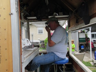 Doug ran dispatch for some of my trains. Ric also had a turn...