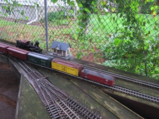 July 18.  Saturday was a bit warmer. Also, time for Narrow gauge operations. I brought my Shay for this one.