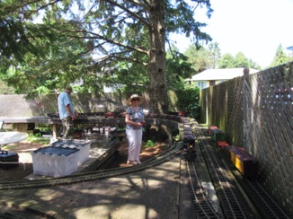 July 18.  In Craig Leigh. Jean prepares to depart. Ken was the yardmaster.