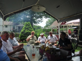 July 15.  After we run a few trains, there's time to relax and socialize.