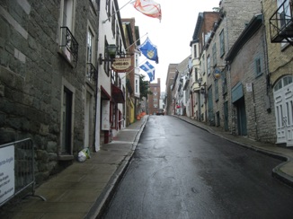 July 17.  It's raining in Quebec City, but we don't let it dampen our fun.