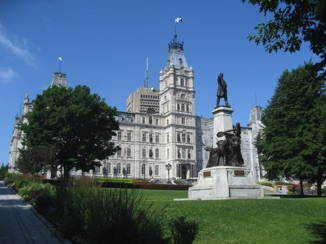 July 18.  A sunny day in Quebec City.