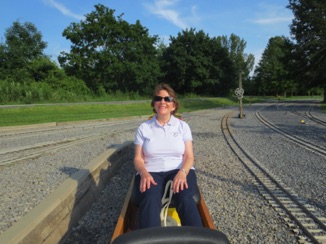 These trains are a big enough to ride on.