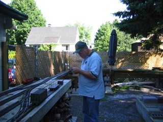 Doug works the yard at Craig Leigh.