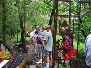 July 17.  On our way home, we stop by Doug Matheson’s place for a look at his progress.
