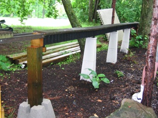 July 17.  Doug's railroad is still under construction.