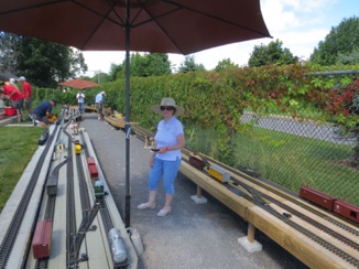 There's a bit of work to do in CUMBERLAND. It was a sunny day and the umbrellas were much appreciated.