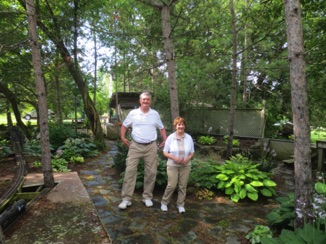 Paul Norton and Jean enjoy the panorama.