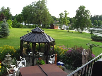 Another view of the garden.   The Rideau river is nearby.