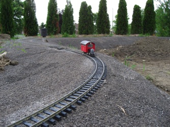 My motor car seems even smaller on this huge layout.