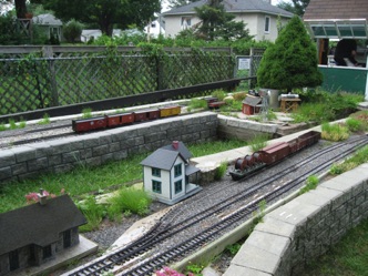 Ironwood Junction is across the aisle; Spruce is in the foreground. Brad is hidden in the dispatcher shed...