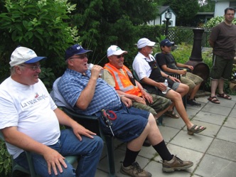 July 17.  Saturday morning and the crew prepares for narrow gauge operations.