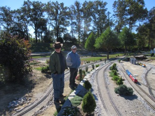 Then we went over to join the group. Here Bob and Dan take a gander at Overlook.