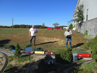 October 18.  Ben and Ric take a train out of Bluefield.