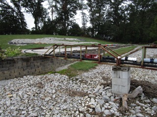 October 13.  Our train crosses the bridge.