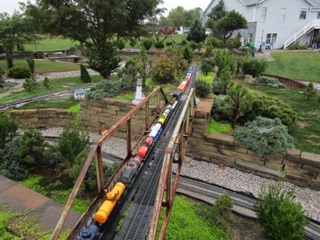 October 14.  Once complete, we put the caboose on the other end of the train and head back to the basement.   Jean and I leave today to go visit my brother in Arkansas.