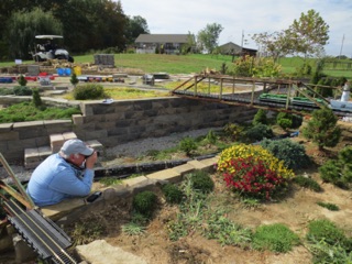 Roger gets a shot of our train as it passes over his coal train.