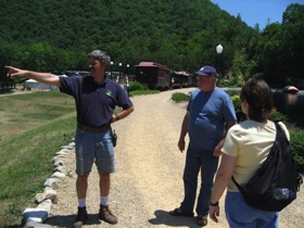 Next we met Matt over at the Doe River Gorge, along the original route of the ET&WNC. 