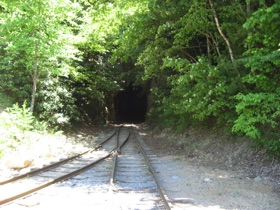 Just about to enter a tunnel...