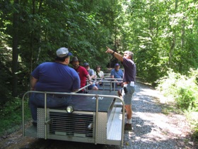 We make frequent stops to check everything out.