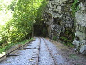 The roadbed doesn't look as good out here.