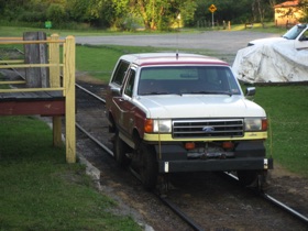 A railtruck.
