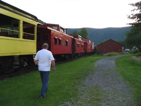Lots of old rolling stock.