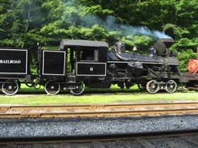 A Climax - another geared logging locomotive.