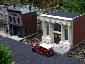 Farmers Bank in downtown Burke.