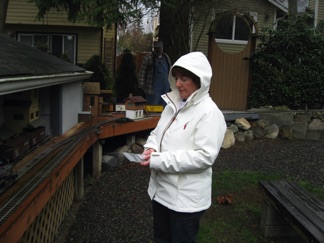 It's raining pretty good by the time we start to operate.   Getting colder and darker as well...