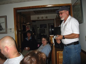 On the left, Jane Clarke, Jan Golding and Ric Golding. Ric and Jan are tireless promoters of the hobby.