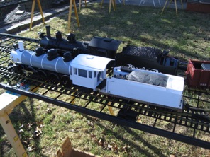 I brought out my work in progress Mikado.  Here's a shot of it next to a K-27.