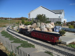 My ten wheeler and parlor car.