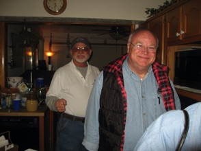 Ric and Denny in the kitchen on Sunday afternoon, after yet another successful and fun session.
