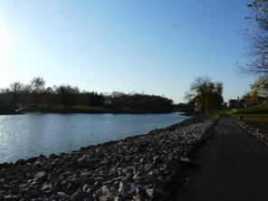 November 7.  Saturday.   Carlyle Lake is beautiful in the fall.