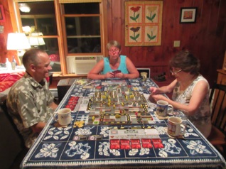We enjoy some gaming with Bob & Martha that night.