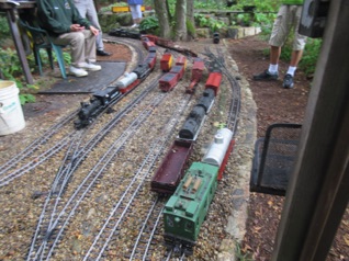 August 23.  It's busy in Bat House Yard.