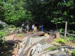 Looking towards Burke Yard: Williamsport on the left, Franklin Falls on the right. Dead Rooster Gulch in the foreground.