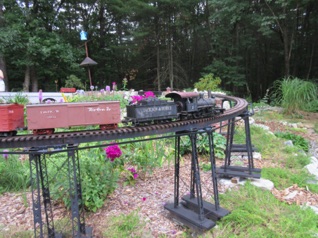 August 6.  Our train crosses the trestle...