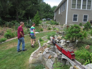 In spite of my instruction, they enjoyed the experience and were soon headed up the grade towards Burke.