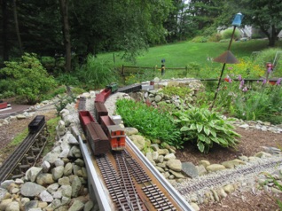 August 12.  My train runs downhill from there, crossing the viaduct.