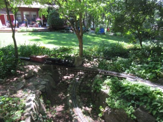 Approaching Bat House Yard; you can see the deck and house in the background.