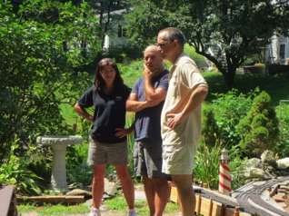 And time to discuss trains! Here's Vincent and Penny talking with Bob.