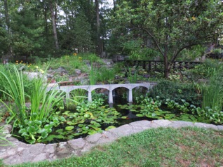 The bridge at Lake Sarah Jane just past Day Lily Junction on the left.