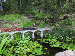 After we finally got through Bat House Yard, we cross the bridge over Lake Sarah Jane.