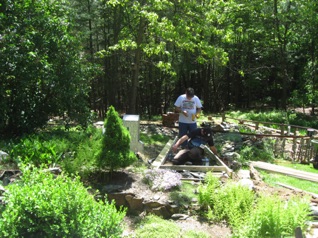 Once Burke Yard was complete, Sean went to work building the platform down by the coaling station. 
