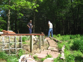 Ken and Bob working on the loop.
