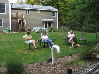 Meanwhile, our wives get to socialize a bit.