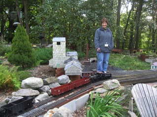Jean likes being the engineer and we usually team up for the runs. This is down at Majestic Mine. 